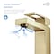 Kibi Cubic Single Handle Bathroom Vanity Sink Faucet with Pop Up Drain C-KBF1002BG-KPW100BG - alternate 6